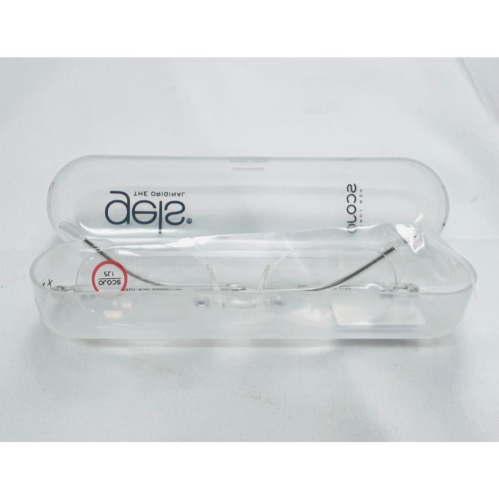 NEW! Scojo New York Gels Original Reading Glasses 1.25x‎ Crystal Clear